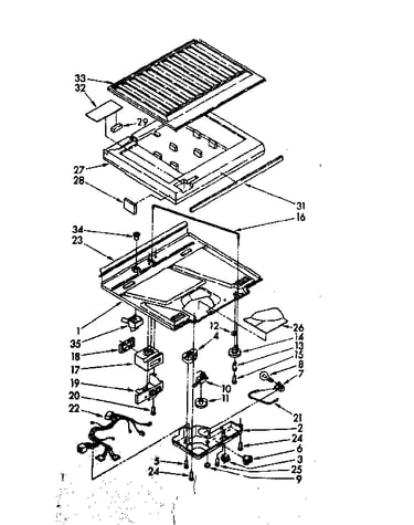 Compartment separator and control parts