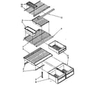 Kenmore 1068648460 shelf parts diagram