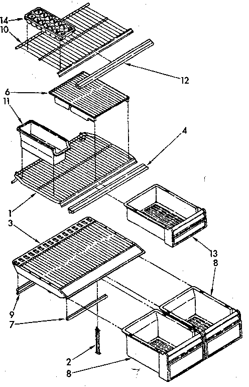 Shelf parts