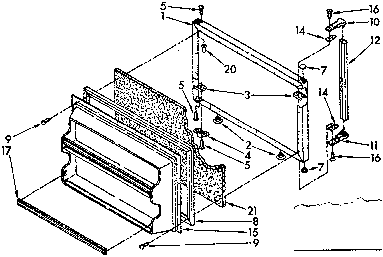 Freezer door parts