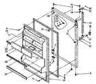 Kenmore 1068648460 refrigerator door parts diagram