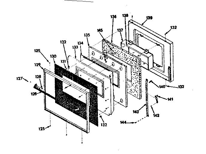 Self-cleaning oven door