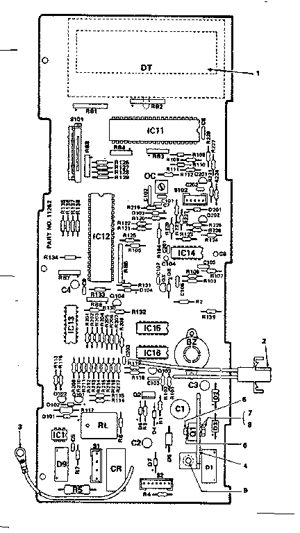 Power and control circuit board (part no. 11262)