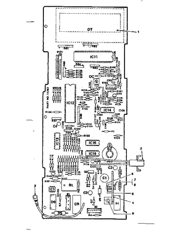 Power and control circuit board (part no. 11262)