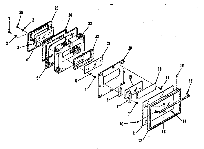 OVEN DOOR SECTION