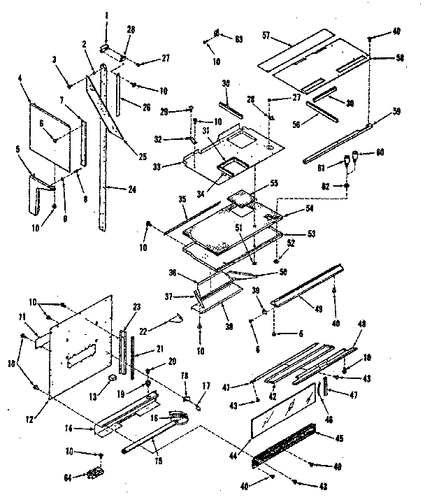 UPPER OVEN PEDESTAL SECTION