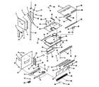 Kenmore 9119808510 upper oven pedestal section diagram