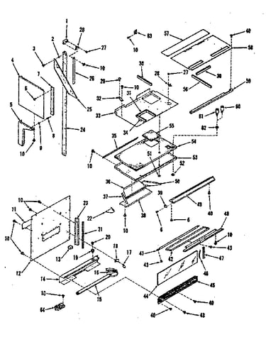 Upper oven pedestal section
