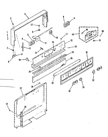 Backguard section