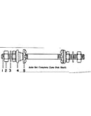 Axle set complete (less hub shell)