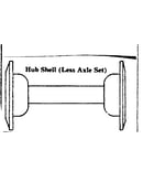 Hub shell (less axle set)