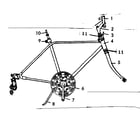 Sears 502474280 frame assembly diagram