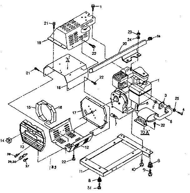 Sheet metal and base