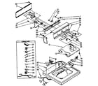 Kenmore 11083370100 top and console diagram