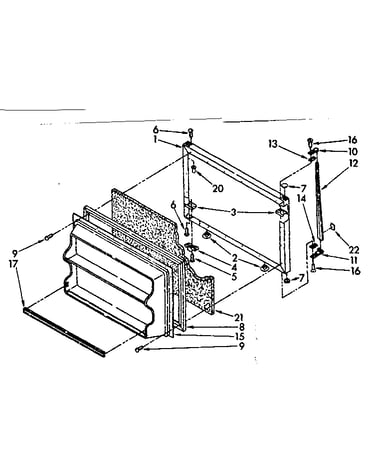 Freezer door parts