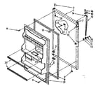 Kenmore 1068646330 refrigerator door parts diagram