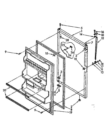 Refrigerator door parts