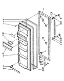 Refrigerator door parts