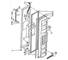 Kenmore 1068556710 freezer door parts diagram
