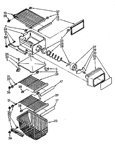 Freezer interior parts