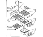 Kenmore 1068556710 refrigerator interior parts diagram