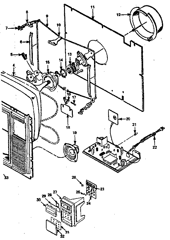 BACK CABINET ASSEMBLY