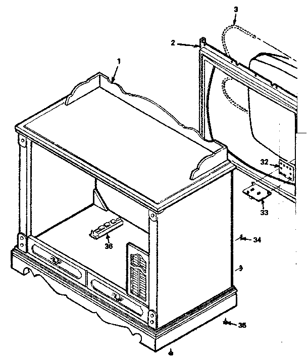 CABINET PARTS LIST