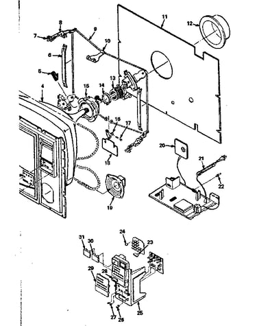 Back cabinet assembly