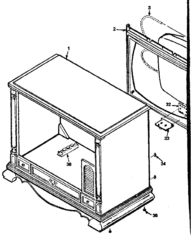 CABINET PARTS LIST