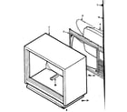 LXI 56448200550 front cabinet assembly diagram