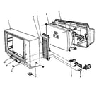 LXI 56240420450 cabinet exploded view and repair parts list diagram