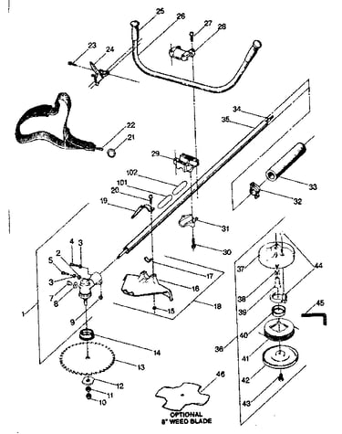 Drive shaft and cutting head