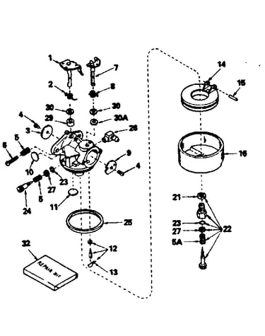 Carburetor no. 631716