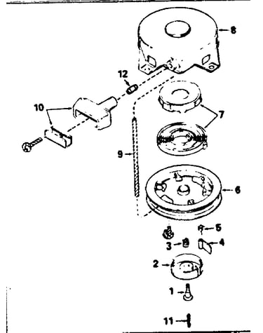 Rewind starter no. 590420a