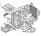 Kenmore 6127985423 refrigeration system and cabinet parts diagram