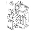 Kenmore 6127985423 cabinet and gas unit parts diagram