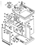 Cabinet and gas unit parts