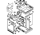Kenmore 6127985123 cabinet and electrical system parts diagram