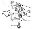Craftsman 500280-1 motor & switch assembly diagram