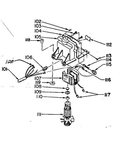 Motor & switch assembly
