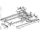 Walton PJX9000-MOTORIZED TREADMILL base assembly diagram