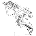 Walton PJX9000-MOTORIZED TREADMILL console and motor cover diagram