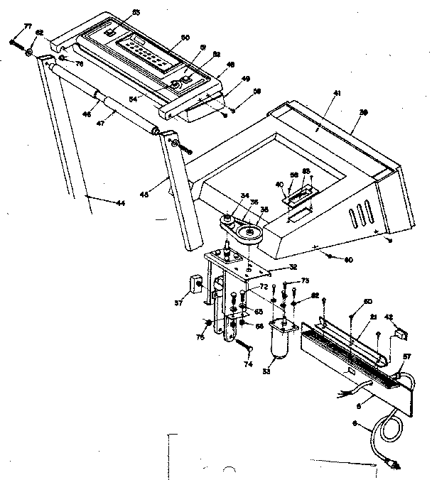 Console and motor cover