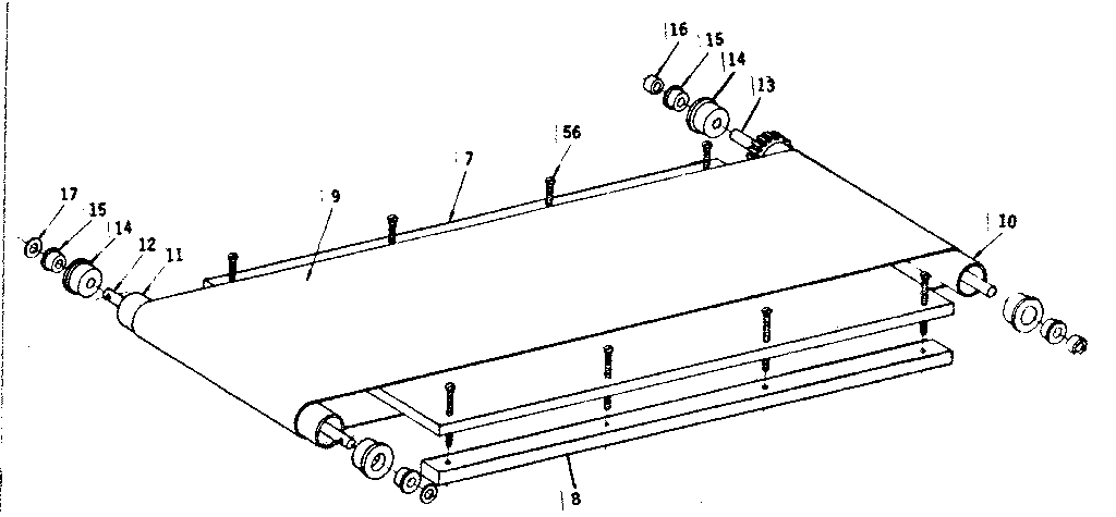 Walking belt assembly