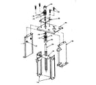 Walton PJX9000-MOTORIZED TREADMILL elevation motor mounting plate assembly diagram