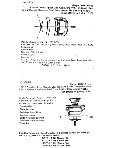 Handle and knob assembly
