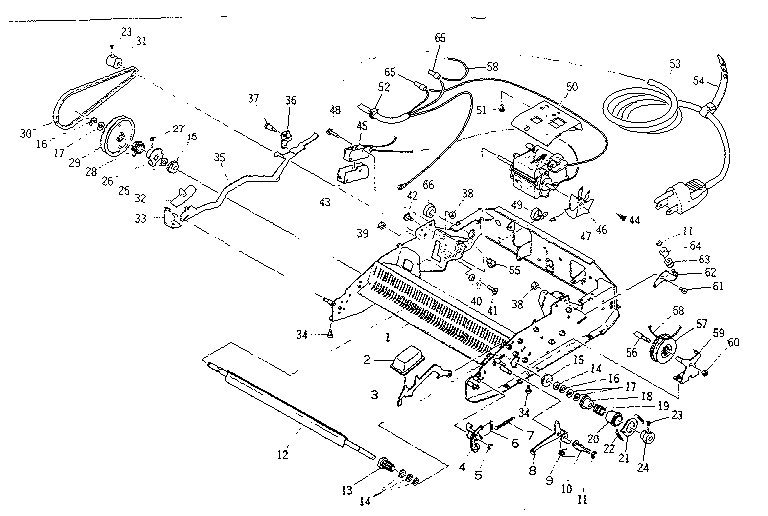 CHASSIS AND POWER MECHANISM