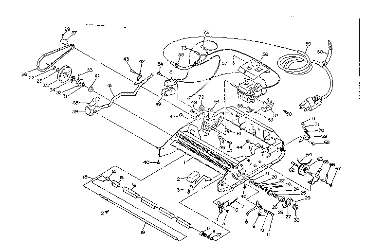 Chassis and power mechanism
