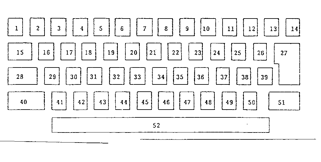 KEY BUTTON (SPANISH SOUTH AMERICAN)