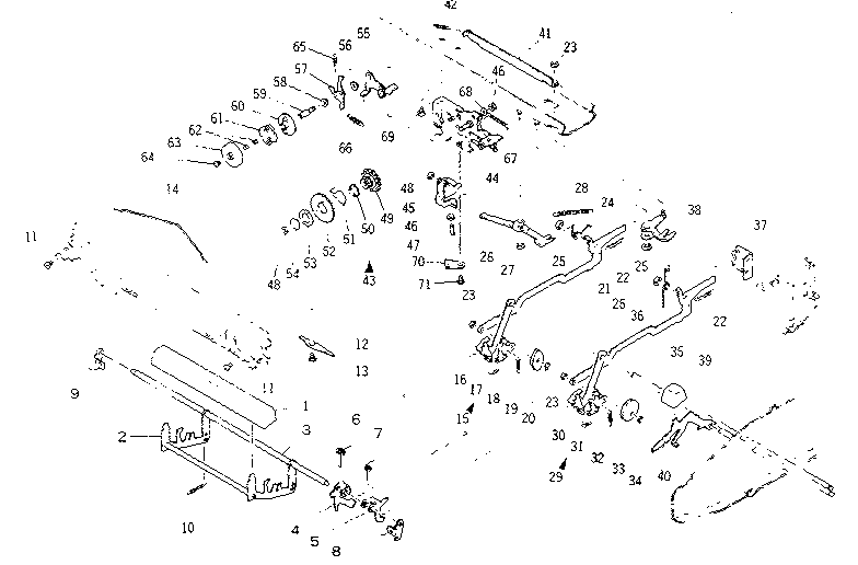 POWER SPACE, POWER BACK AND ESCAPEMENT MECHANISM